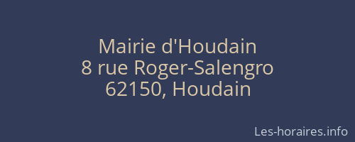 Mairie d'Houdain