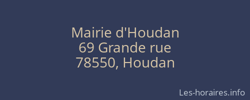 Mairie d'Houdan