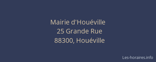 Mairie d'Houéville