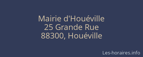 Mairie d'Houéville