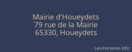 Mairie d'Houeydets