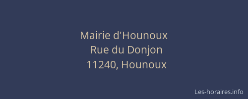 Mairie d'Hounoux