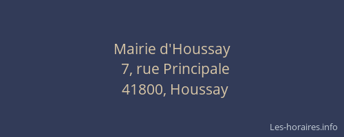 Mairie d'Houssay