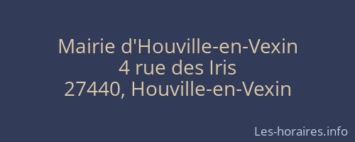 Mairie d'Houville-en-Vexin