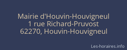 Mairie d'Houvin-Houvigneul