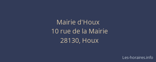 Mairie d'Houx