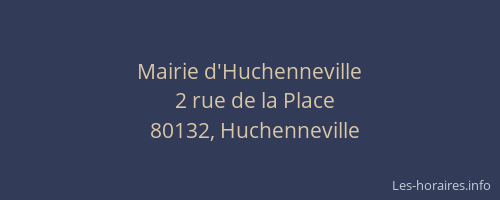 Mairie d'Huchenneville