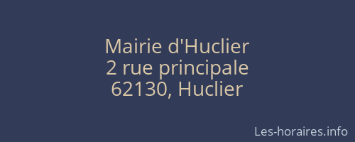 Mairie d'Huclier