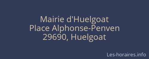 Mairie d'Huelgoat
