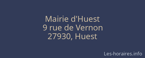 Mairie d'Huest