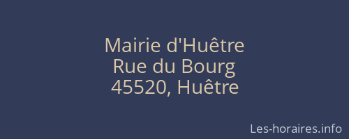 Mairie d'Huêtre