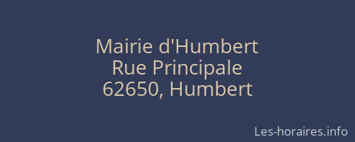 Mairie d'Humbert