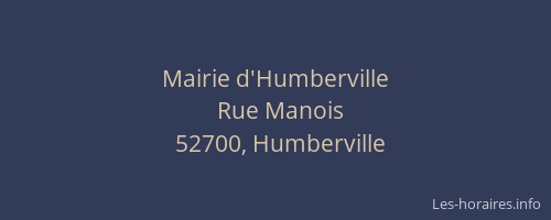 Mairie d'Humberville