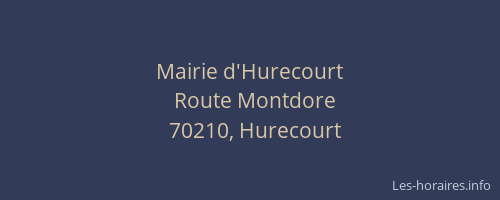Mairie d'Hurecourt