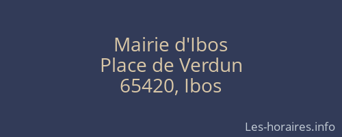 Mairie d'Ibos