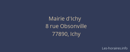 Mairie d'Ichy