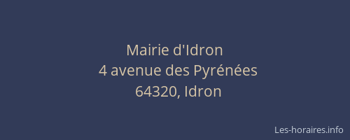Mairie d'Idron