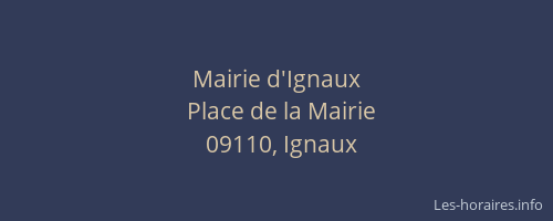 Mairie d'Ignaux
