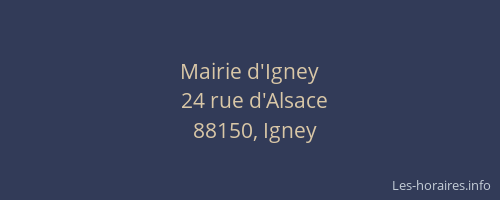 Mairie d'Igney