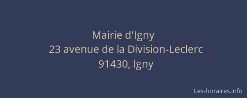 Mairie d'Igny