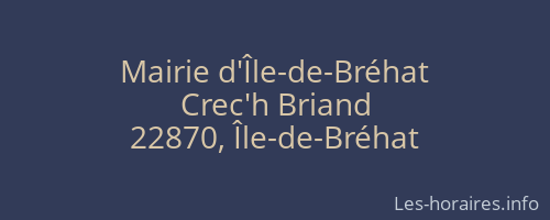Mairie d'Île-de-Bréhat