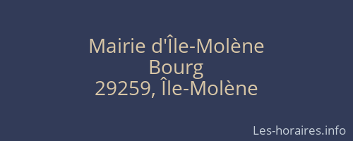 Mairie d'Île-Molène