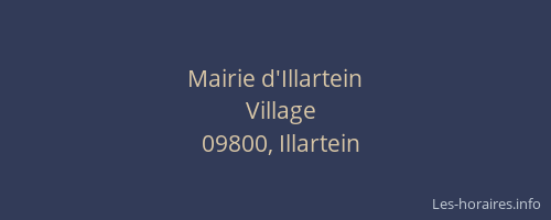 Mairie d'Illartein