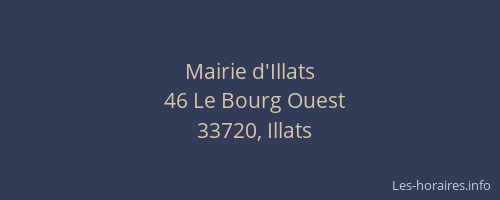 Mairie d'Illats