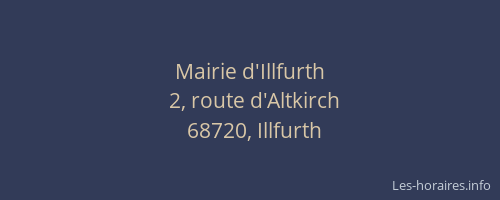 Mairie d'Illfurth