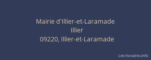 Mairie d'Illier-et-Laramade