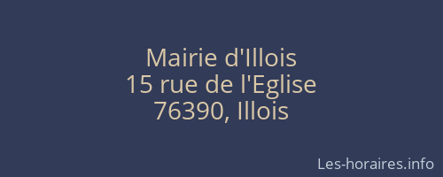 Mairie d'Illois