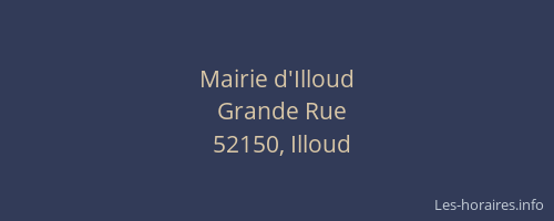 Mairie d'Illoud
