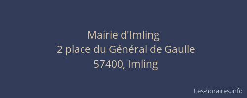 Mairie d'Imling
