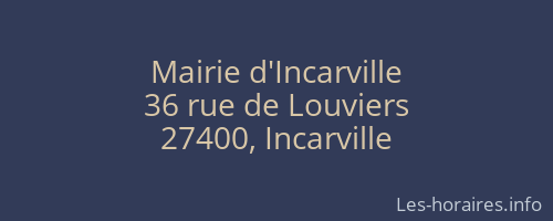 Mairie d'Incarville