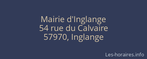 Mairie d'Inglange