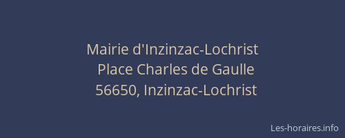 Mairie d'Inzinzac-Lochrist