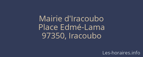 Mairie d'Iracoubo