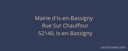 Mairie d'Is-en-Bassigny