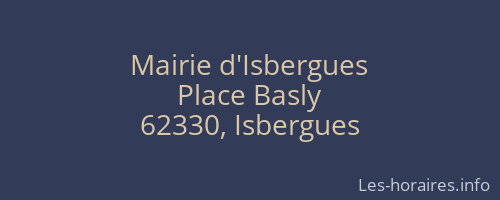 Mairie d'Isbergues