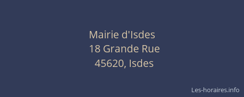 Mairie d'Isdes