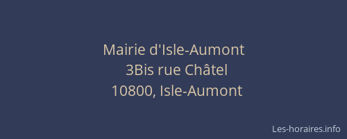 Mairie d'Isle-Aumont