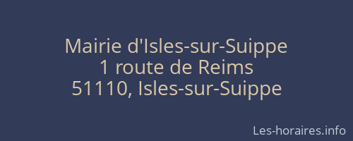 Mairie d'Isles-sur-Suippe