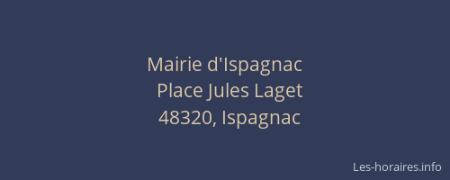 Mairie d'Ispagnac