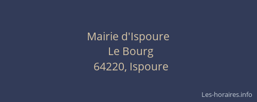 Mairie d'Ispoure