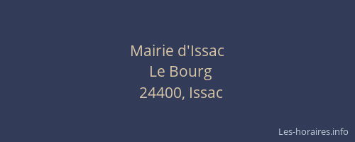 Mairie d'Issac