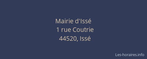 Mairie d'Issé
