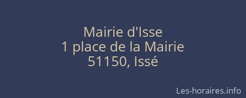 Mairie d'Isse