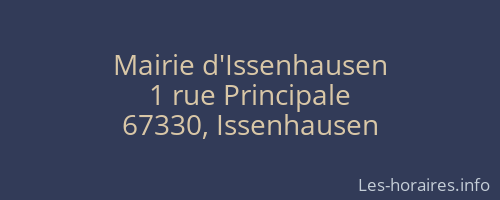 Mairie d'Issenhausen