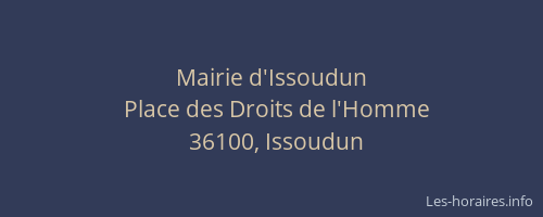 Mairie d'Issoudun
