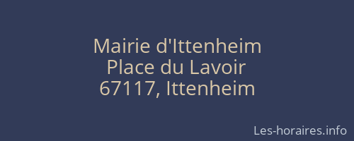 Mairie d'Ittenheim